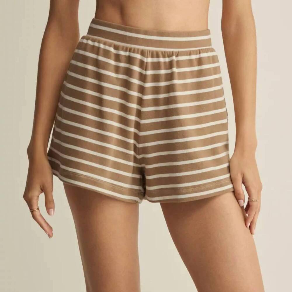 NEW Z SUPPLY tilly striped short in taro